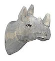 ferm Living Wall Hook - Hand-carved Wood - 9.5x9.5x5 cm - Rhino