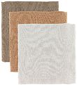Thats Mine Spucktücher - 70x70 - 3er-Pack - Beige/Brown/Golden