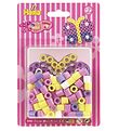 Hama Maxi Bead Set - Butterfly - 100 pcs. - Pink/Purple/Yellow