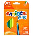 Carioca Bb Crayons de couleur - 10 pices - Multicolore