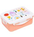 Petit Monkey Lunchbox - Skate & House - White/Peach