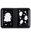 A Little Lovely Company Lunchbox - Black w. Ghosts