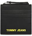 Tommy Hilfiger Credit Card Holder - Black w. Yellow