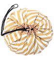 Play&Go Toy Storage Bag - Ø140 cm - Stripes Mustard