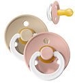 BIBS Colour Glowing Pacifiers - Size 1 - 2-Pack - Round - Blush/