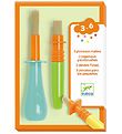 Djeco Paintbrushes - 3-pack - Plastic