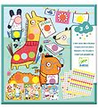 Djeco Creative Set w. Stickers - Round Dots