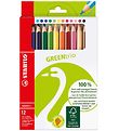 Stabilo Colouring Pencils - GreenTrio Thick - 12 pcs - Multicolo