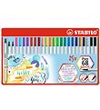 Stabilo Tússlitir - Pen 68 Brush - 25 Stk. - Marglitað