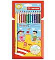 Stabilo Crayons de couleur - Trio pais - 12 pces - Multicolore