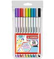 Stabilo Markers - Pen 68 Brush - 10 pcs. - Multicolour