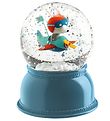 Djeco Snow Globe w. Light - 14 cm - Blue w. Plane