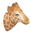 ferm Living Wall Hook - Hand-carved Wood - 9.5x9.5x5 cm - Giraff