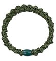 Kknekki Hair Tie - Army Green Glitter w. Lace