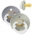 BIBS Colour Glowing Pacifiers - Size 1 - 2-Pack - Round - Sage/C