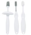 Oopsy Toothbrush Set - 4 Parts - White/Grey