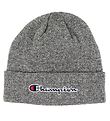 Champion Hat - Knitted - Grey Melange w. Logo