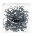 By Str Elastic Hair Bands - Silicone - 200 pcs - Black