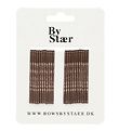 By Str Hair pins - 4 cm - 24 pcs - Brown