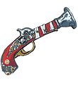 Liontouch Búningur - Pirate Gun - Rauð Rendur