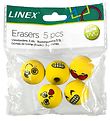 Linex Erasers - 5 pcs. - Emojis