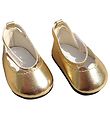 Mini Mommy Puppenschuhe - 35-45 cm - Goldene Tanzschuhe