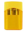 Linex Pencil Sharpener - Double - Yellow w. Container