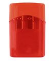 Linex Pencil Sharpener - Double - Red w. Container