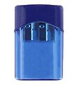 Linex Pencil Sharpener - Double - Blue w. Container