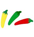 MaMaMeMo Leksaksmat - Trä - 3 st - Chili