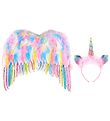 Souza Costumes - Ailes av. Bandeau  Cheveux - Licorne - Arc-en-