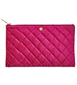 Fan Palm Toiletry Bag - Quilted Velvet - Berry
