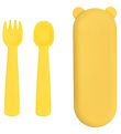 We Might Be Tiny Cutlery Set - Silicone - Yellow