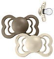 BIBS Supreme+ Pacifiers - Size 2 - 2-Pack - Symmetrical - Vanill