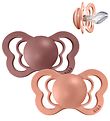 BIBS Couture Pacifiers - Size 1 - 2-Pack - Anatomical - Peach/Wo