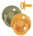 Bibs Colour Nappar - 2-pack - Naturgummi - Honey Bee/Olive