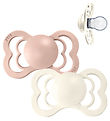 BIBS Supreme+ Schnuller - Gr. 1 - 2er-Pack - Symmetrisch - Blush