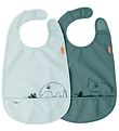 Done By Deer Bib - 2 Pack - Deer Friends - Blue