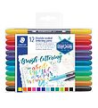 Staedtler Markers - 12 pcs. - Double Lettering Pens