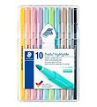 Staedtler Markers - 10 pcs. - Highlighters - Pastel