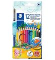 Staedtler Buntstifte - Noris Aquarell - 12 st. m. Pinsel