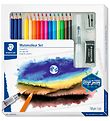 Staedtler Crayons de couleur - Ensemble aquarelle - 18 Parties