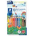 Staedtler Buntstifte - Noris Super Jumbo - 10 st.. m. Blyantsp