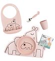 Done by Deer Dinner Set - Silicone - 5 Parts - Powder