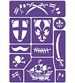 Grim Tout Stencil For Face Paint - Knight and Pirate