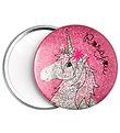 Rosajou Miroir de poche - Rose Brillant av. Bague Licorne