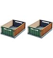 Liewood Vouwbare box - 25x18x9,5 cm - Small - 2-pack - Sea Blue 