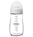 Mininor Feeding Bottle - Glass - 240 mL - White