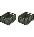 Liewood Foldable Boxes - 25x18x9,5 cm - Small - 2-Pack - Hunter 
