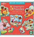 Eeboo Puzzle Game - 5 pcs - 3-12 Bricks - Fun times